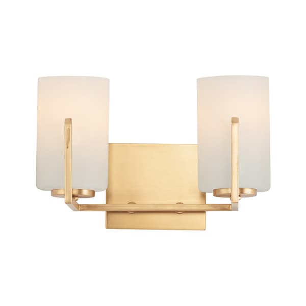 Maxim Lighting Dart 2-Light 12.5" Wide Satin Brass Vanity Light 21282SWSBR - main